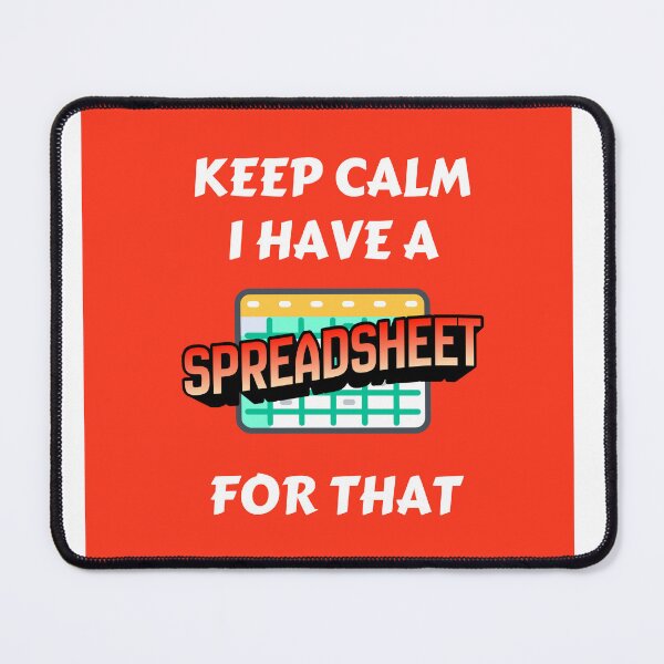 Item preview, keep calm spreadsheet designed and sold by Atlas Outfitters.