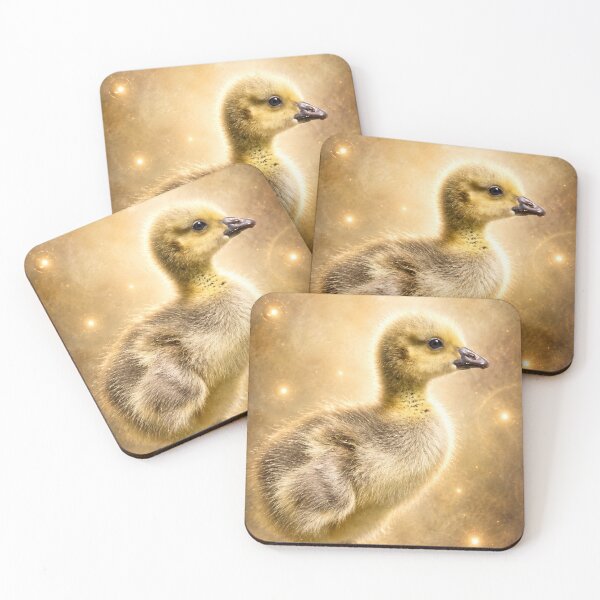 Item preview, Golden Gosling Dreams – Whimsical Baby Goose Fantasy Art designed and sold by Kimberly Palmer.