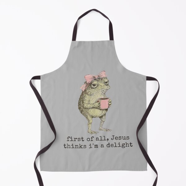 Item preview, First of All Jesus Thinks I'm A Delight Cute Bow Toad Frog designed and sold by mjohnson9.