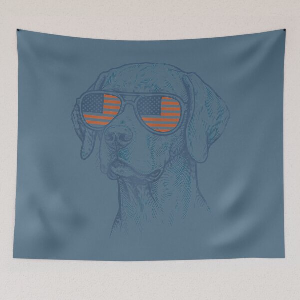 Item preview, Patriotic Vizsla Dog Mom Dad 4th of July Vintage Men Women designed and sold by miuukiuu.