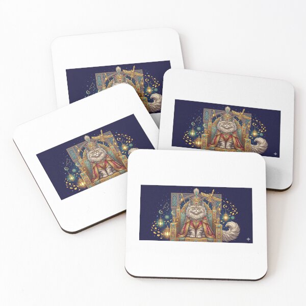 Item preview, Royal Persian Cat King | Ancient Persian Fantasy Crown Art designed and sold by Sara-Ai.
