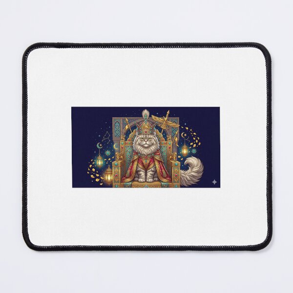 Item preview, Royal Persian Cat King | Ancient Persian Fantasy Crown Art designed and sold by Sara-Ai.