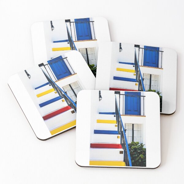 Item preview, Architecture - Colorful Outdoor Staircase, Mediterranean Geometric Design designed and sold by Reverso-Design.