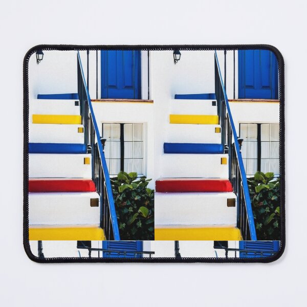 Item preview, Architecture - Colorful Outdoor Staircase, Mediterranean Geometric Design designed and sold by Reverso-Design.