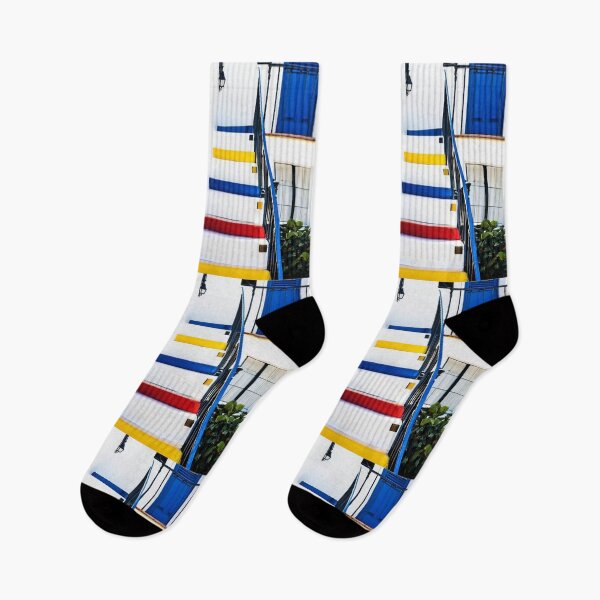 Item preview, Architecture - Colorful Outdoor Staircase, Mediterranean Geometric Design designed and sold by Reverso-Design.