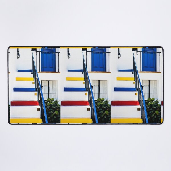 Item preview, Architecture - Colorful Outdoor Staircase, Mediterranean Geometric Design designed and sold by Reverso-Design.