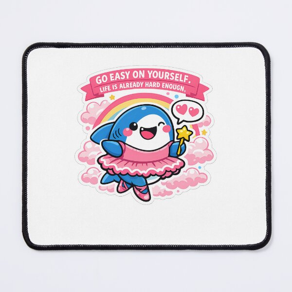 Item preview, Magical Fairy Shark Clouds Rainbow Wholesome Sticker designed and sold by MIROUZ2000.