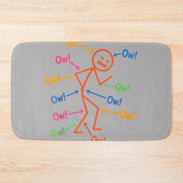 Item preview, Funny Body Pain Sarcastic Ow Ow Ow Ow Saying Character Humor designed and sold by KathieFaugh.