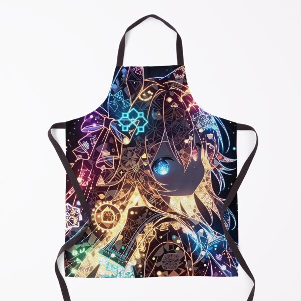 Item preview, Celestial Neon Anime Girl Art | Glowing Cosmic Fantasy Portrait | Cyber Mystic Kawaii Aesthetic Wall Art designed and sold by Dyan4.