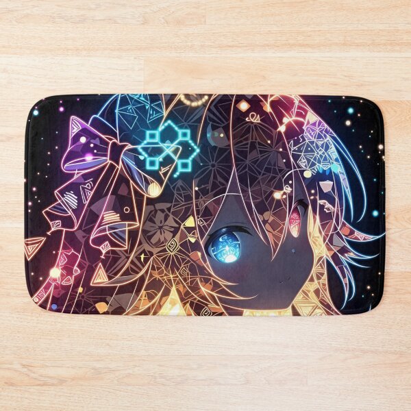 Item preview, Celestial Neon Anime Girl Art | Glowing Cosmic Fantasy Portrait | Cyber Mystic Kawaii Aesthetic Wall Art designed and sold by Dyan4.