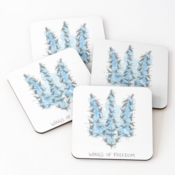 Item preview, Ukrainian Trident Wings of Freedom Birds Art designed and sold by SoulPT.