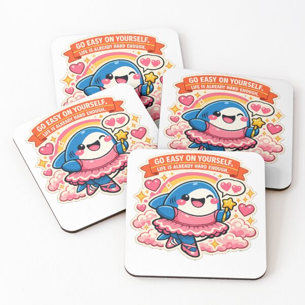 Item preview, Shark Life Is Hard Enough Sticker designed and sold by MIROUZ2000.