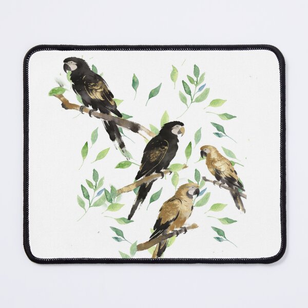 Item preview, Watercolor Vintage Macaws on Tree Branches designed and sold by wissal.studio.