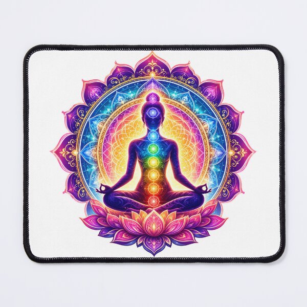 Item preview, Chakra Meditation Mandala designed and sold by syotos-ai.