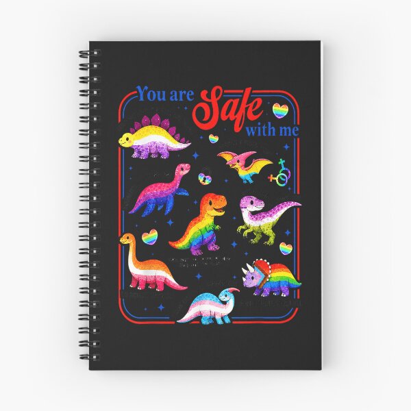 Item preview, Dinosaur Rainbow You are Safe with Me LGBT Pride designed and sold by FrankIsabel.