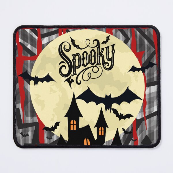 Item preview, Spooky Haunted House Silhouette Graphic – Gothic Full Moon and Bats Halloween Illustration designed and sold by VibranPalette.