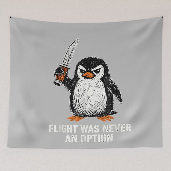 Item preview, Flight was Never an Option Funny Humor Penguin designed and sold by mjohnson9.