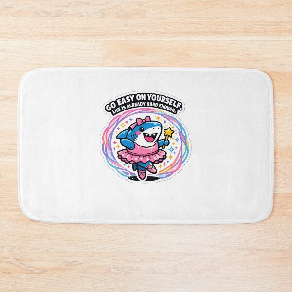 Item preview, Aura Frame Fairy Shark Go Easy On Yourself Sticker designed and sold by MIROUZ2000.