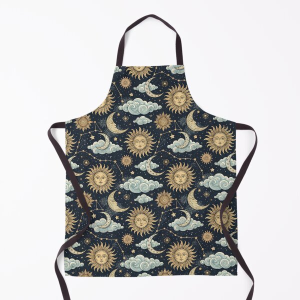 Item preview, Vintage Celestial Sun and Moon Pattern – Boho Astrology Constellation Night Sky designed and sold by Patterns & Love .