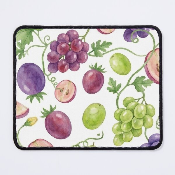 Item preview, Whimsical Watercolor Grapes & Summer Fruit Botanical Pattern designed and sold by TOM JACK.