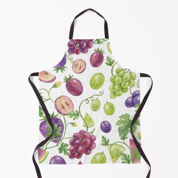 Item preview, Whimsical Watercolor Grapes & Summer Fruit Botanical Pattern designed and sold by TOM JACK.