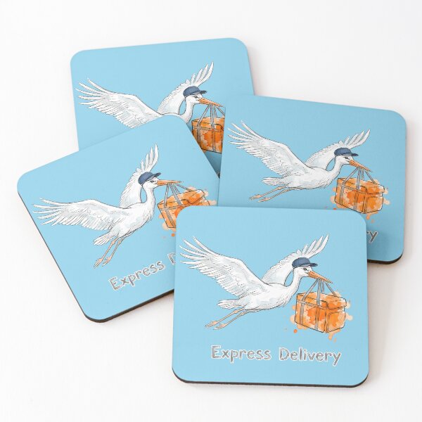Item preview, Express Delivery - Funny Ukrainian Stork Courier Satire designed and sold by SoulPT.