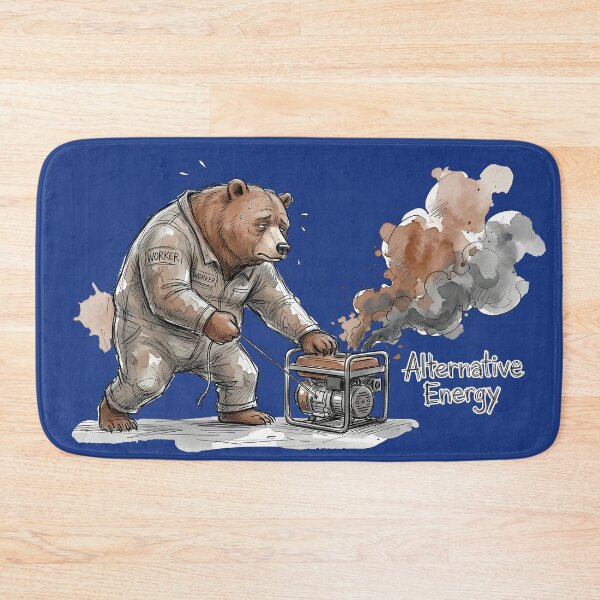 Item preview, Alternative Energy - Funny Worker Bear Generator Satire designed and sold by SoulPT.