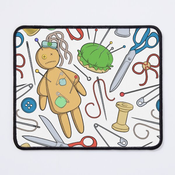 Item preview, Illustration with rag doll, voodoo doll. designed and sold by RizikCat.
