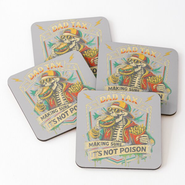 Item preview, Dad Tax Making Sure It's Not Poison Skeleton Fathers Day Men_3 designed and sold by GreggRoss.
