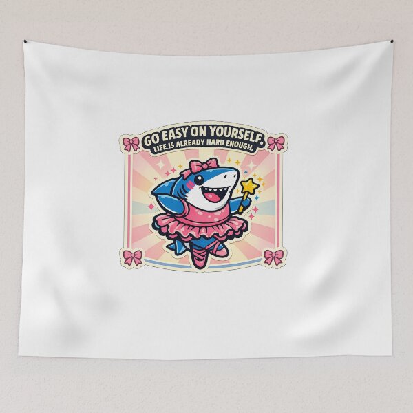 Item preview, Vintage Sunburst Fairy Shark Cute Bows Sticker designed and sold by MIROUZ2000.