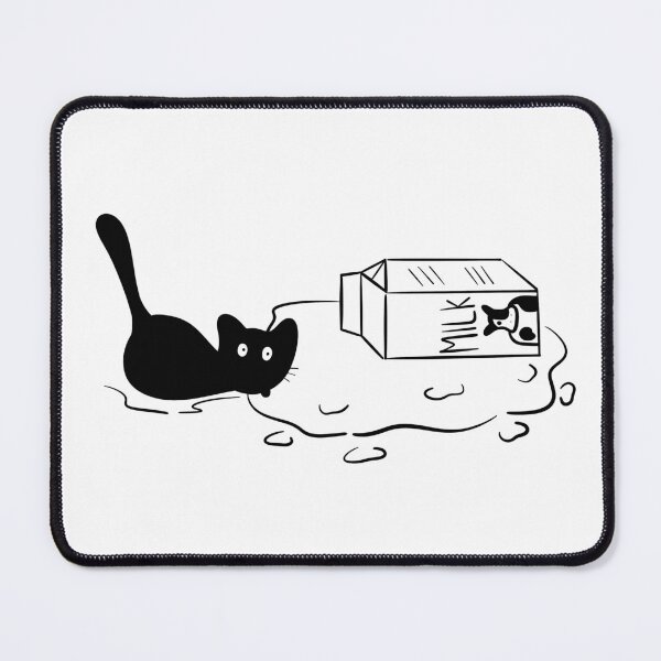 Item preview, Cat drinking milk designed and sold by Madame-Y.