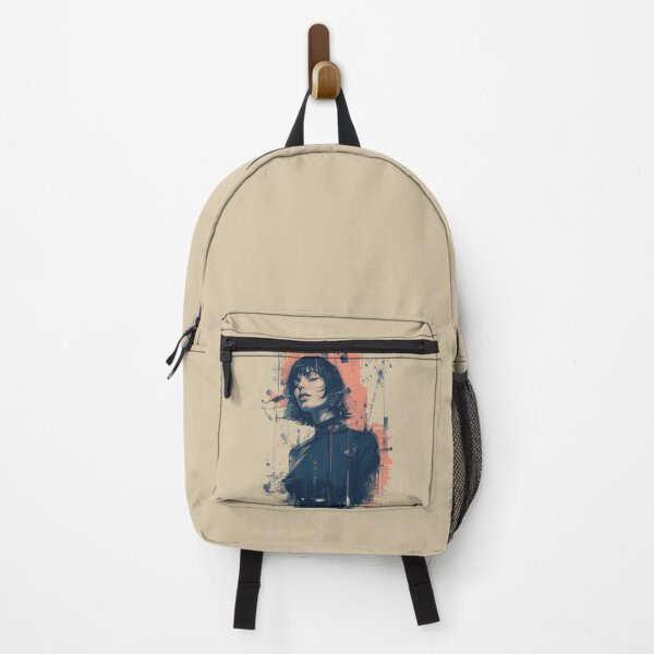 Item preview, Urban Cyberpunk Woman Portrait Abstract Splatter Art designed and sold by ERODED SELF.