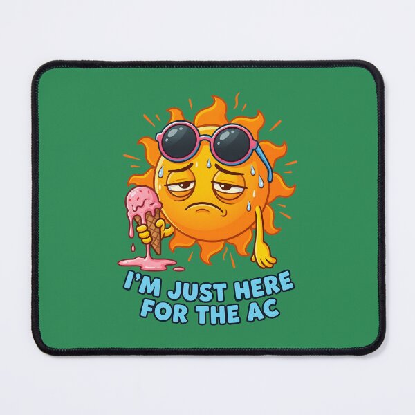 Item preview, Hot Sun Melting Ice Cream - Funny summer heat wave humor. designed and sold by MyHappyArtShop.