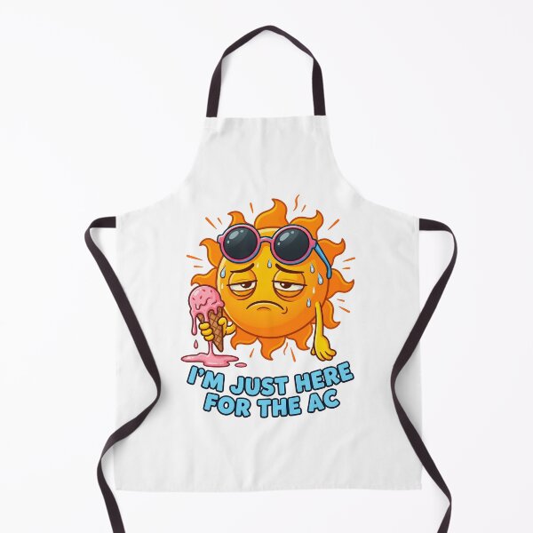 Item preview, Hot Sun Melting Ice Cream - Funny summer heat wave humor. designed and sold by MyHappyArtShop.