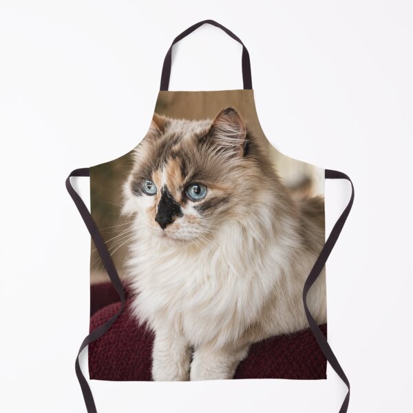 Item preview, Blue-Eyed Longhair Cat Portrait designed and sold by Kimberly Palmer.