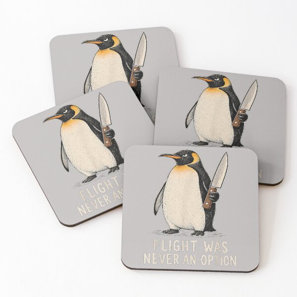 Item preview, Flight was Never an Option Funny Penguin Knife Dark Humor designed and sold by mjohnson9.