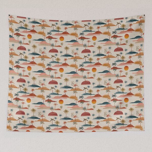 Item preview, Tropical Island Sunset Palm Trees Boho Coastal designed and sold by Patterns & Love .