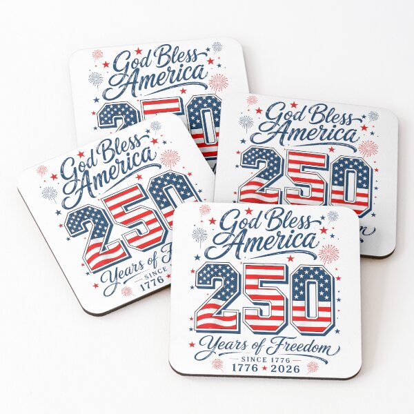 Item preview, God Bless America 250 Years 1776 2026 Christian 4th of July designed and sold by CriseldaBruning.