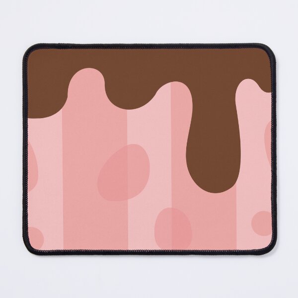 Item preview, Melting Chocolate and Strawberry Cream Dripping Aesthetic Pattern designed and sold by Nikola Dio.