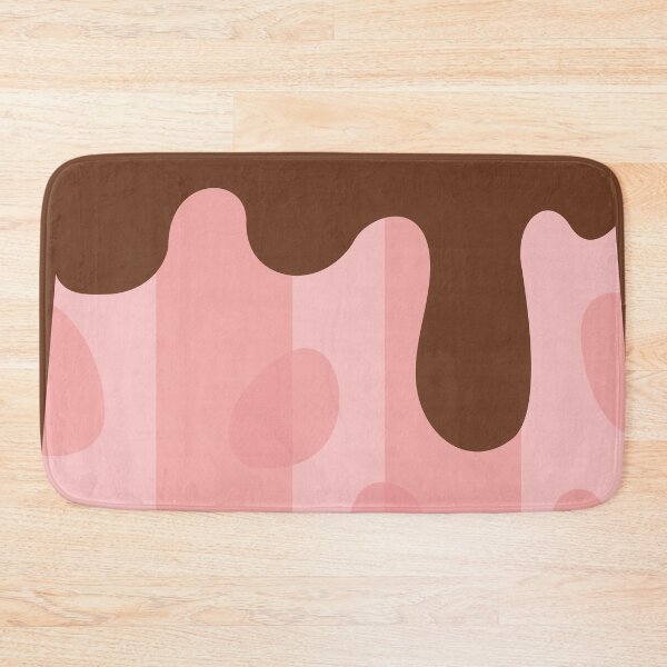 Item preview, Melting Chocolate and Strawberry Cream Dripping Aesthetic Pattern designed and sold by Nikola Dio.