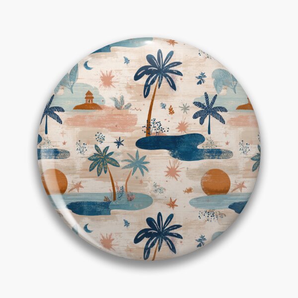 Item preview, Tropical Island Sunset Palm Trees Boho Coastal designed and sold by Patterns & Love .