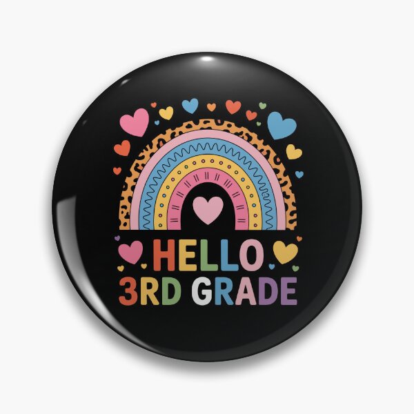 Item preview, Colorful Hello 3rd Grade  designed and sold by jkrphoto.