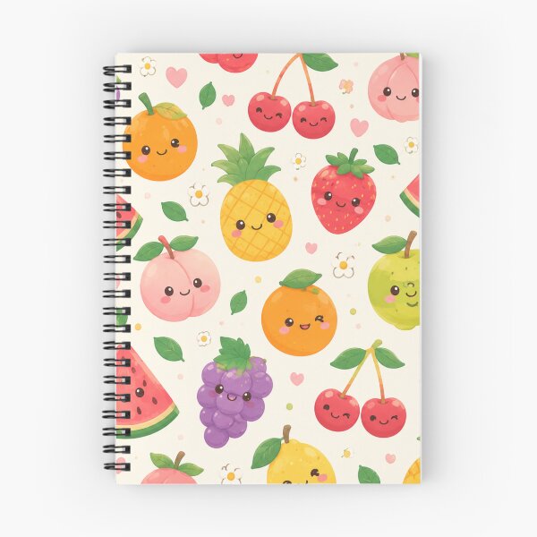 Item preview, Cute Kawaii Fruit Friends Pattern designed and sold by 0606PM.