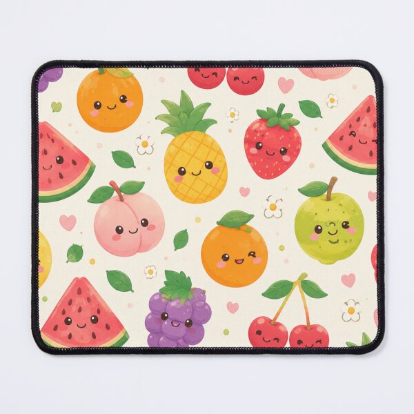 Item preview, Cute Kawaii Fruit Friends Pattern designed and sold by 0606PM.