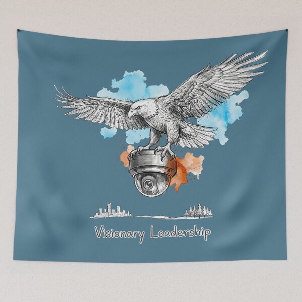 Item preview, Visionary Leadership - Ironic Eagle Surveillance Satire designed and sold by SoulPT.
