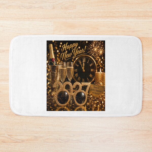 Item preview, Happy New Year 2027 Golden Celebration Design designed and sold by RipantinaFantasy .