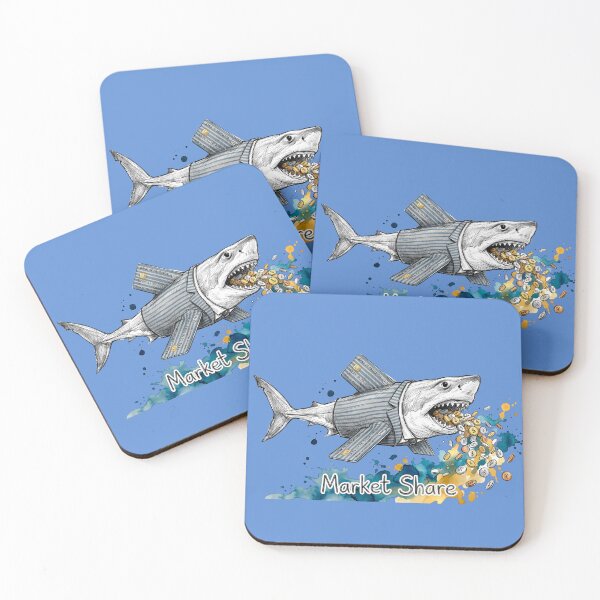 Item preview, Market Share - Funny Corporate Loan Shark Satire designed and sold by SoulPT.