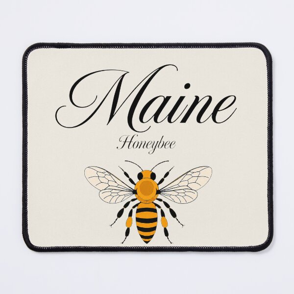 Item preview, Maine Honeybee State Insect Retro Poster designed and sold by The-Drip-Studio.