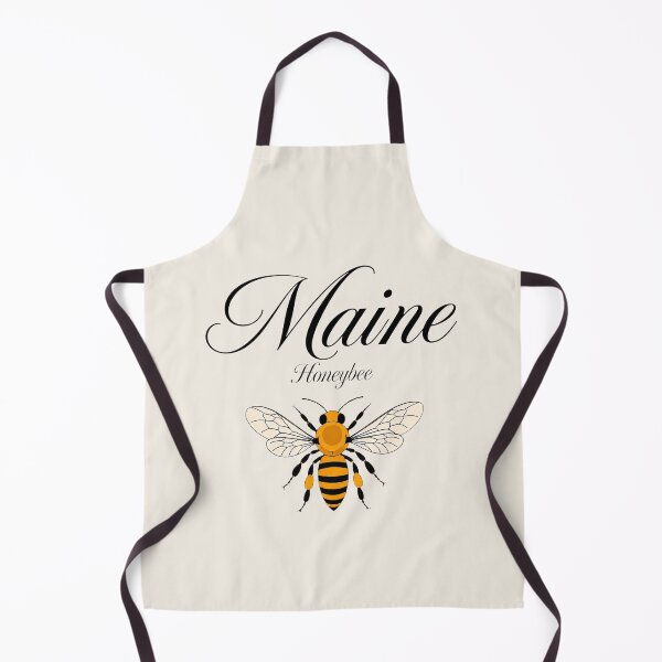 Item preview, Maine Honeybee State Insect Retro Poster designed and sold by The-Drip-Studio.