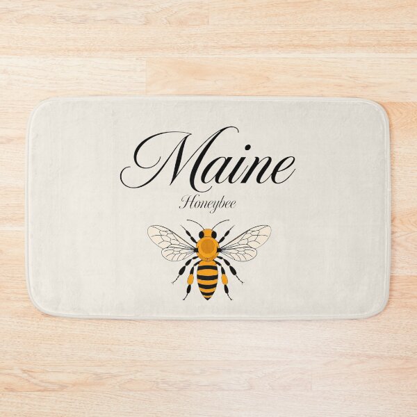 Item preview, Maine Honeybee State Insect Retro Poster designed and sold by The-Drip-Studio.